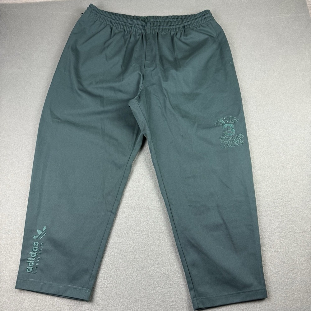 Adidas Originals Graphics Campus Pants‎  Men's XL Green Trefoil Skater 90s